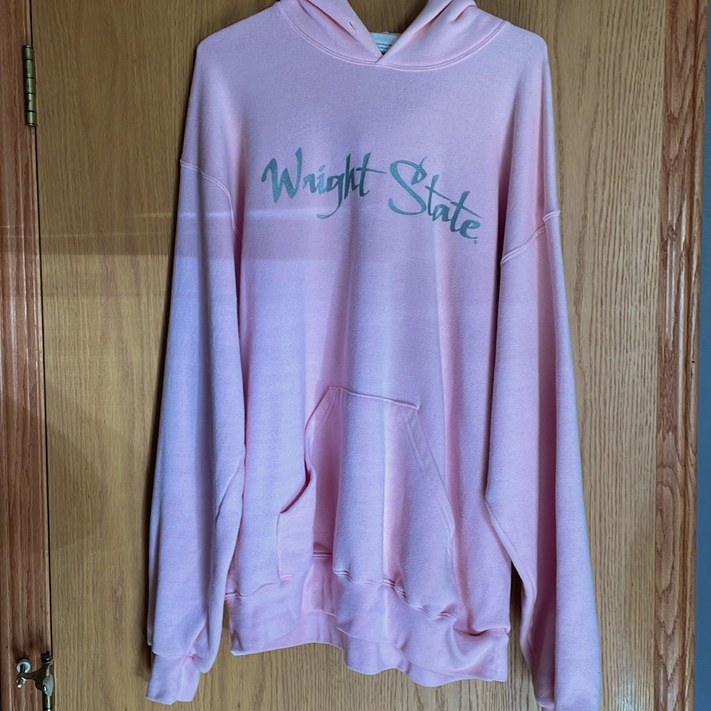 Pink Wright State University sweatshirt